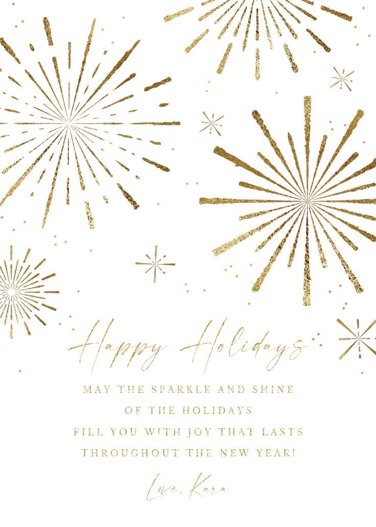 Season to sparkle - christmas card