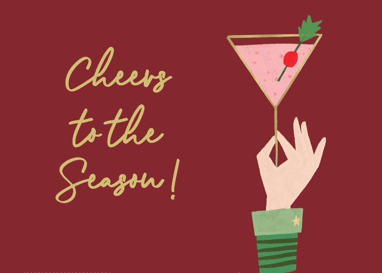 Seasonal greetings - christmas card