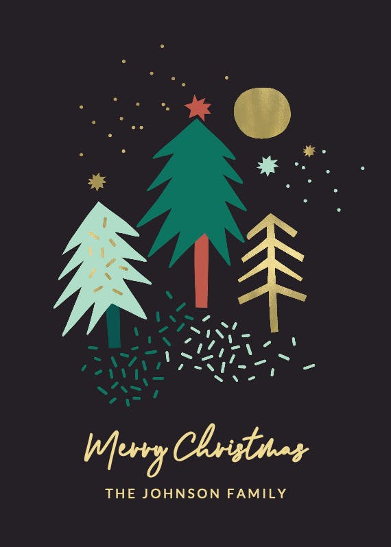 Simply forest - christmas card