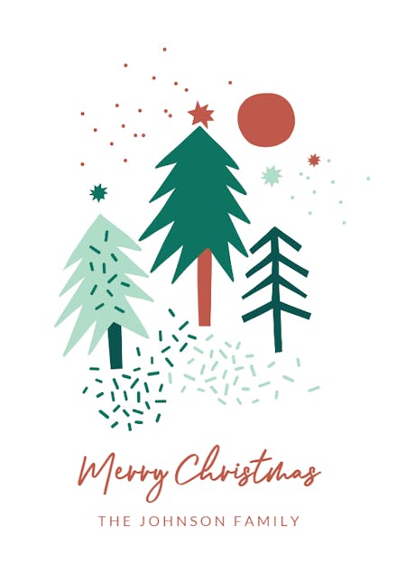 Simply forest - Tarjeta De Navidad