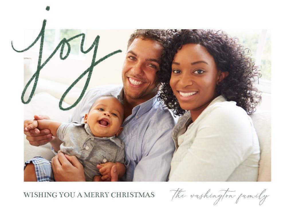 Snowman joy - christmas card