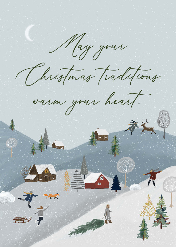 winter holiday card sayings