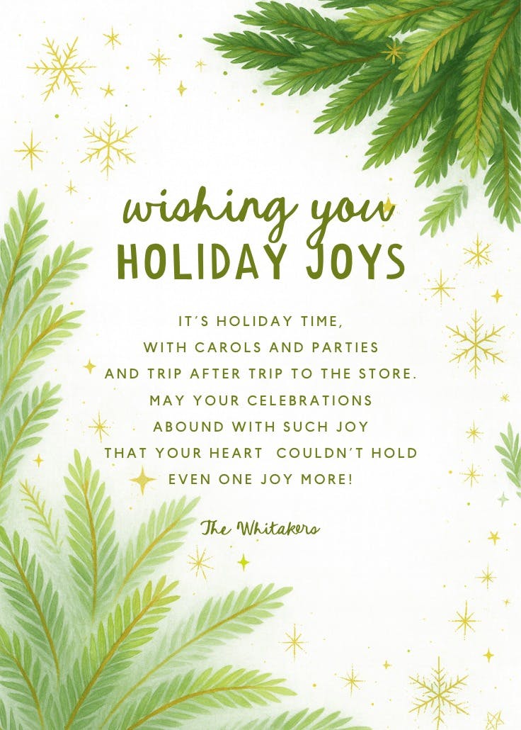 Sparkling christmas - christmas card