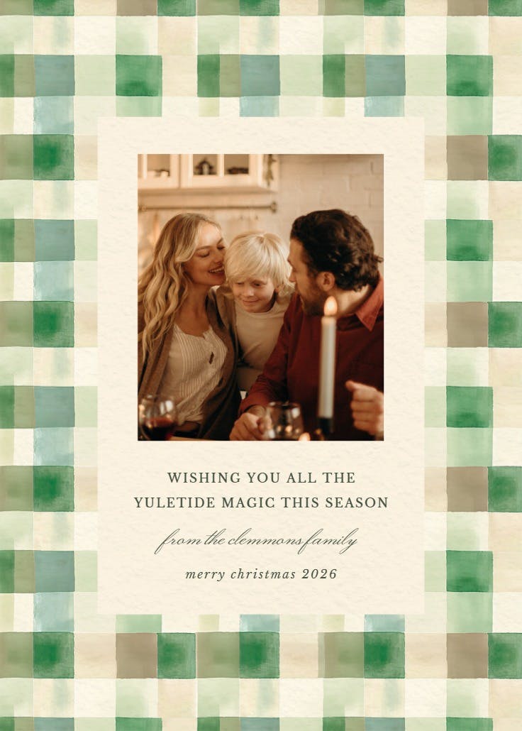 Sweater pattern - christmas card