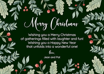 Sweet Berries - Tarjeta De Navidad