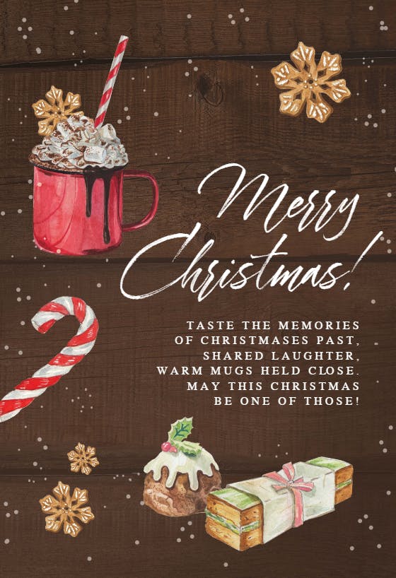 Sweets & treats - christmas card
