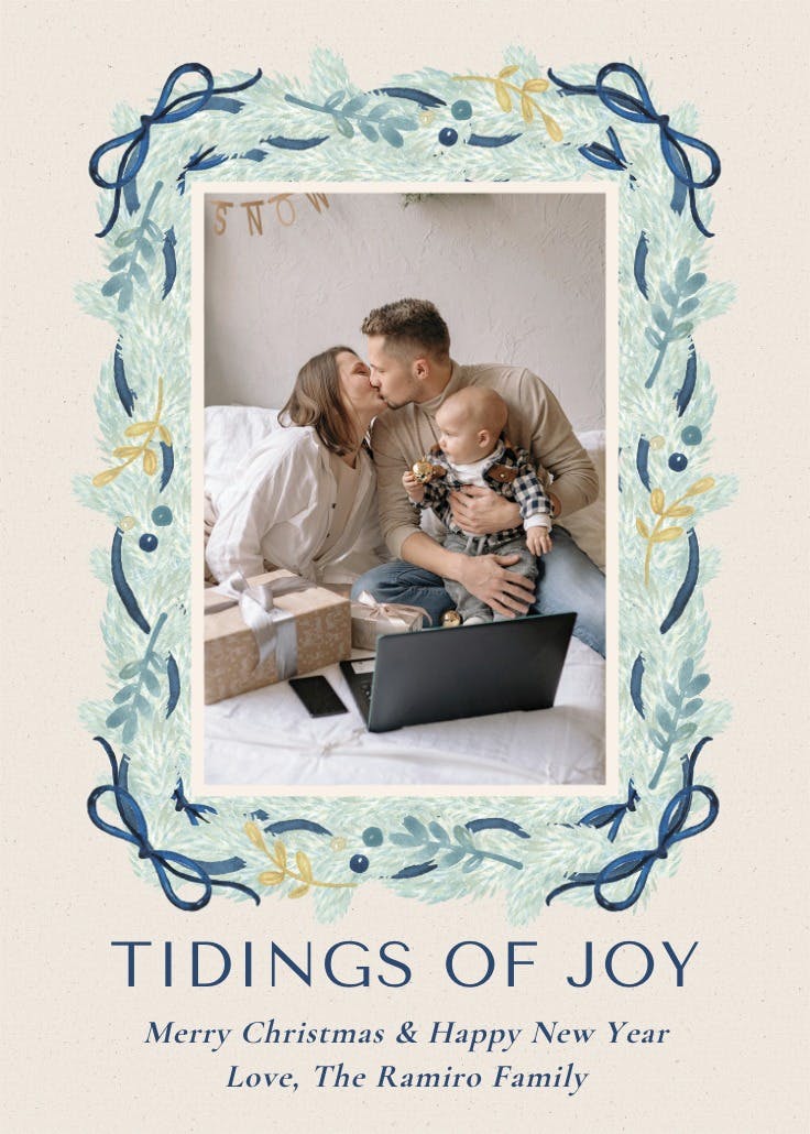 Traditional tidings - tarjeta de navidad