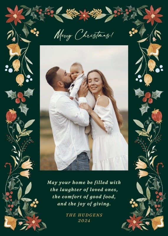 Traditions frame - christmas card