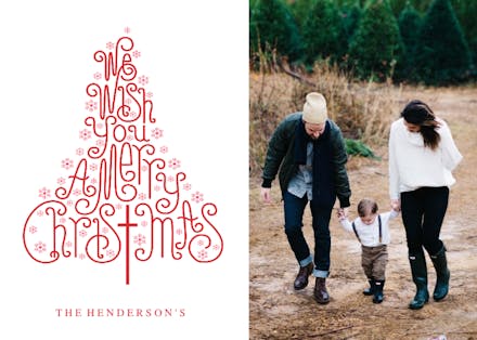 Tree & Cross - Tarjeta De Navidad