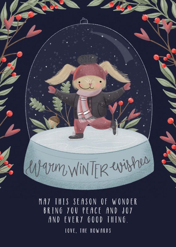 Warm winter - christmas card