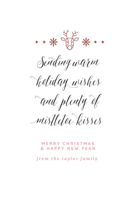 Warm Wishes - Christmas Card (Free) | Greetings Island