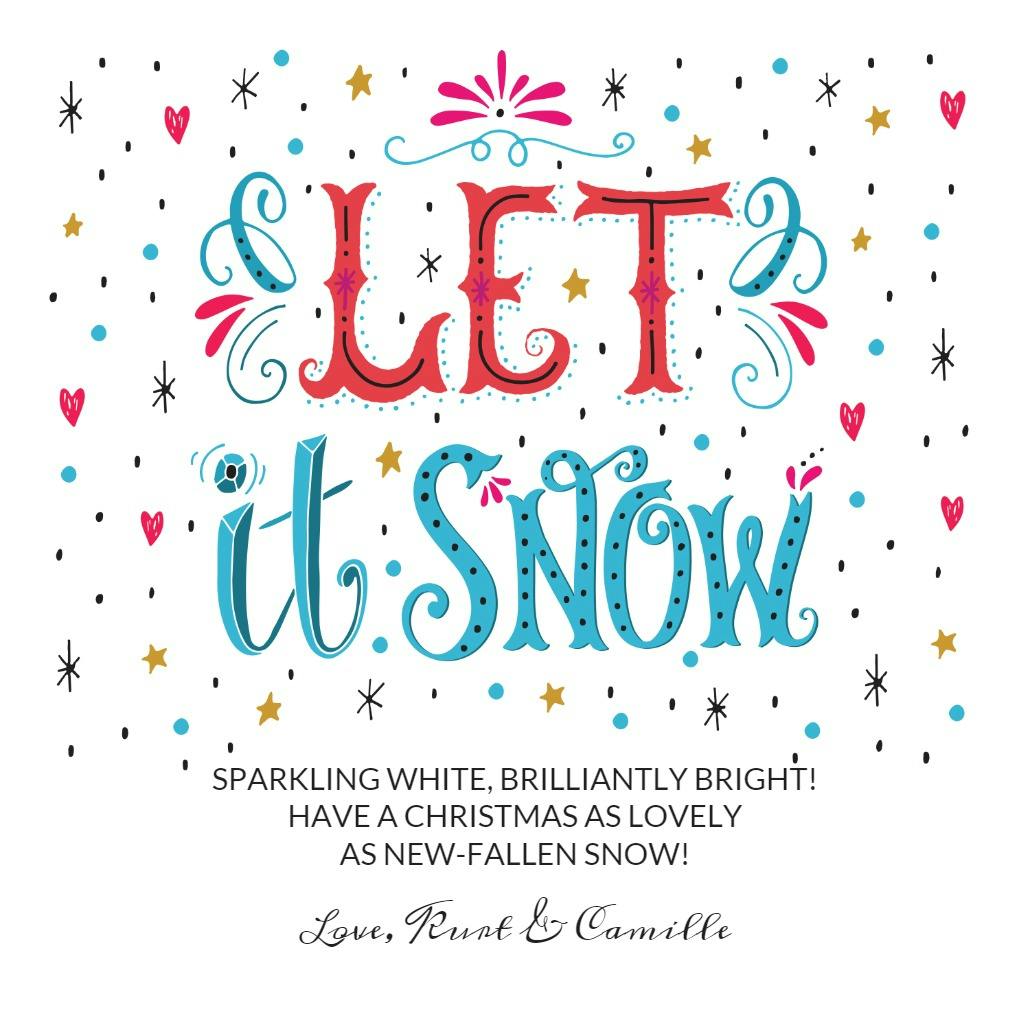 White night - christmas card