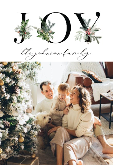 Winter Land Letters - Christmas Card