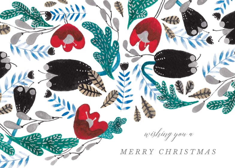 Winter pattern - christmas card