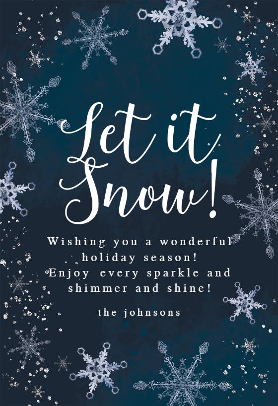 Winter wish -  tarjeta de día festivo