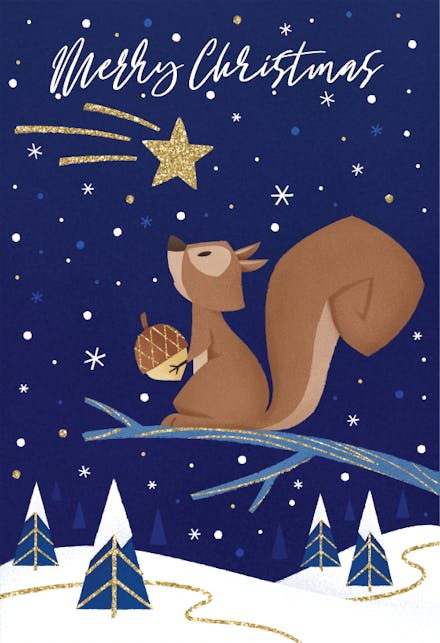 Woodland - Tarjeta De Navidad