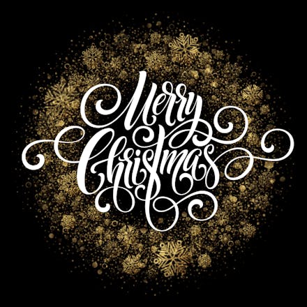 Wreath of flakes - Christmas Card