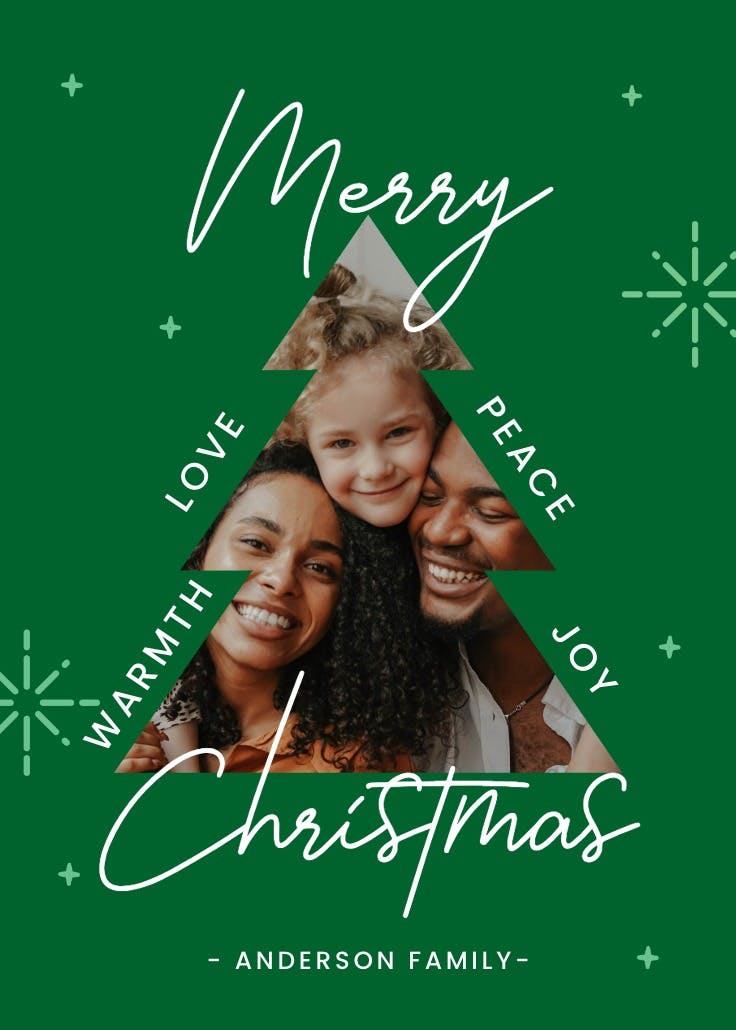 Xtmas tree - christmas card