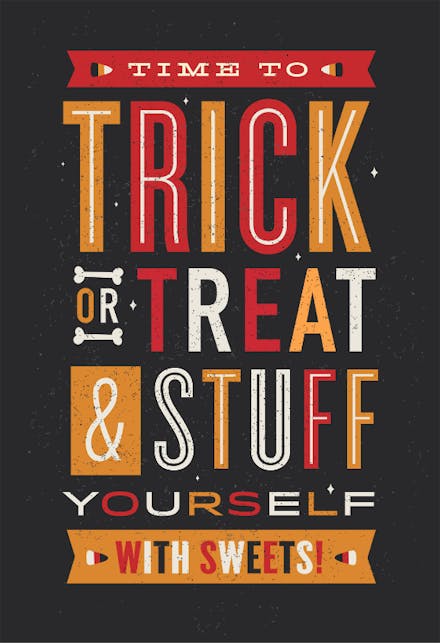 A Very Sugary Halloween - Halloween Card