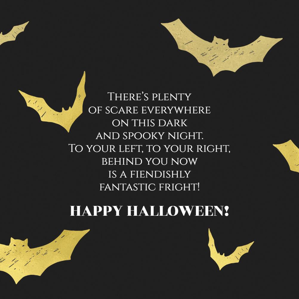 Batting order - halloween card