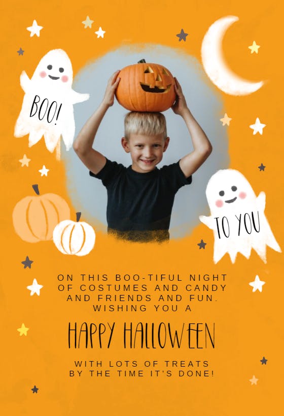Boo to you - halloween card