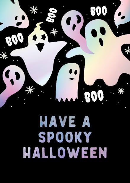 Boo-zy fun - holidays card