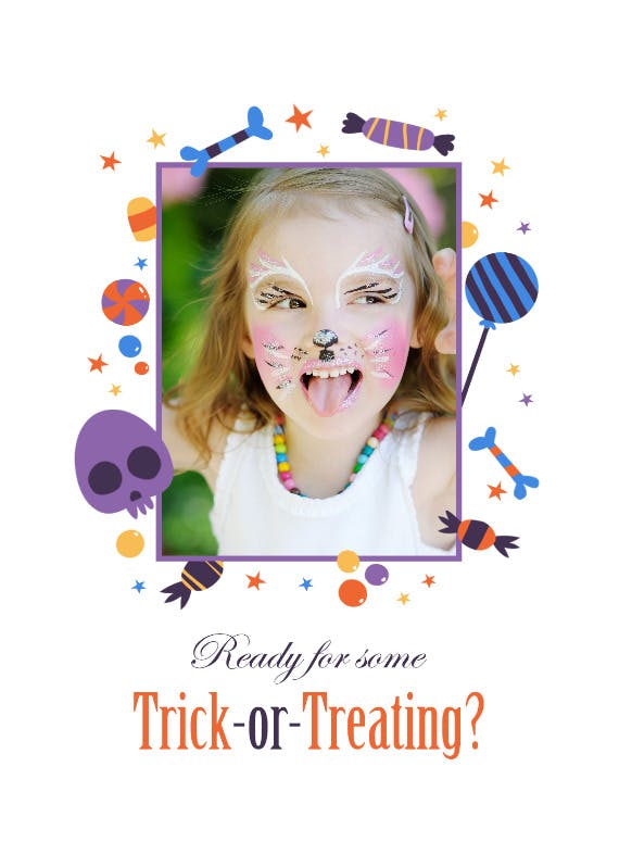 Candy day - halloween card