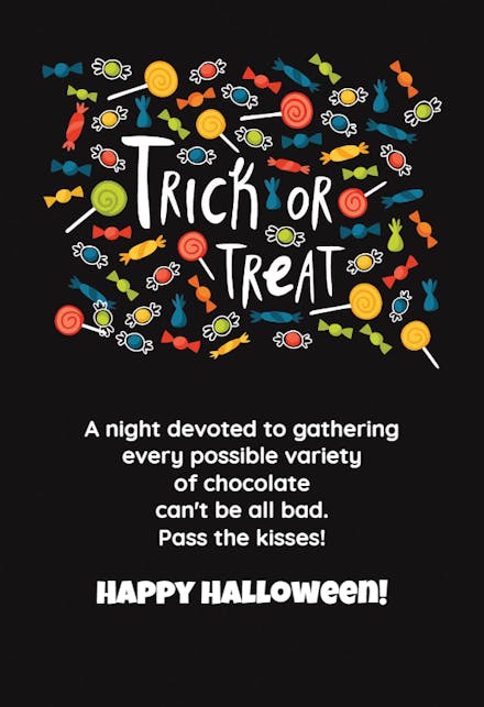 Candy Haul - Halloween Card