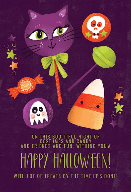 Cute Candy - Halloween Card