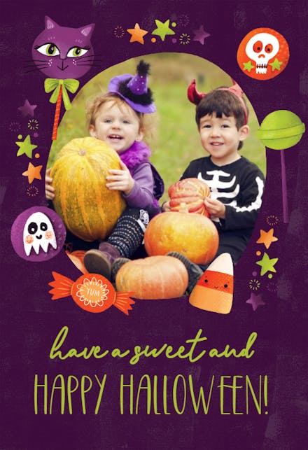 Cute Candy - Halloween Card