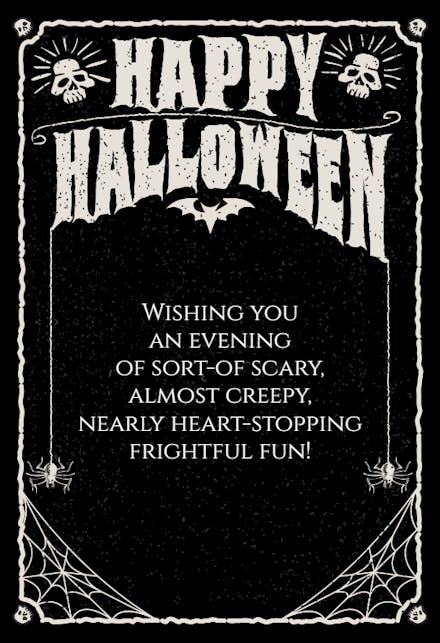 Ghoulish Greeting - Halloween Card
