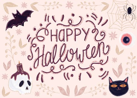 Glitter Halloween - Halloween Card
