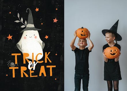 Happy ghost - halloween card