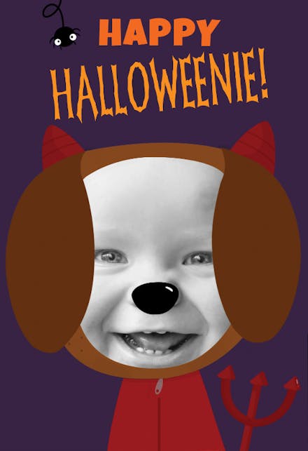 Happy Halloweenie - Halloween Card