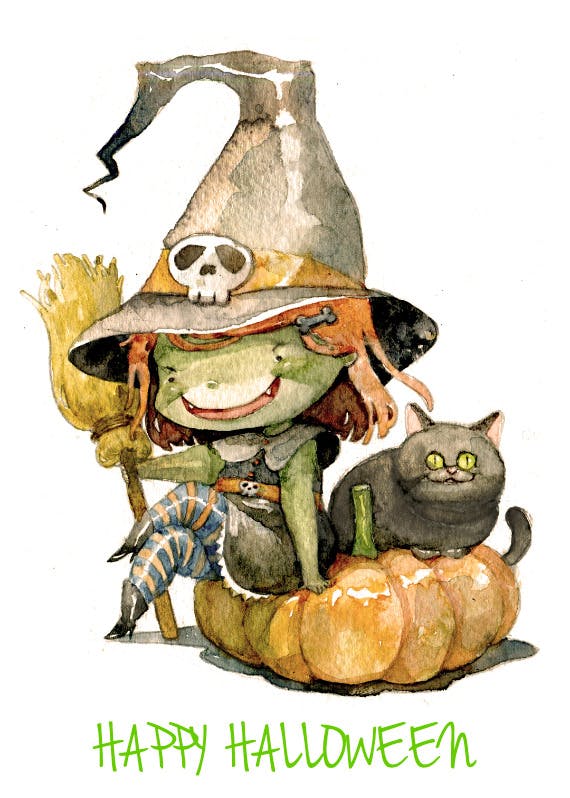 Have a spooky halloween -  tarjeta de día festivo
