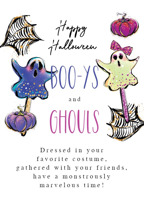 His and hers - halloween card