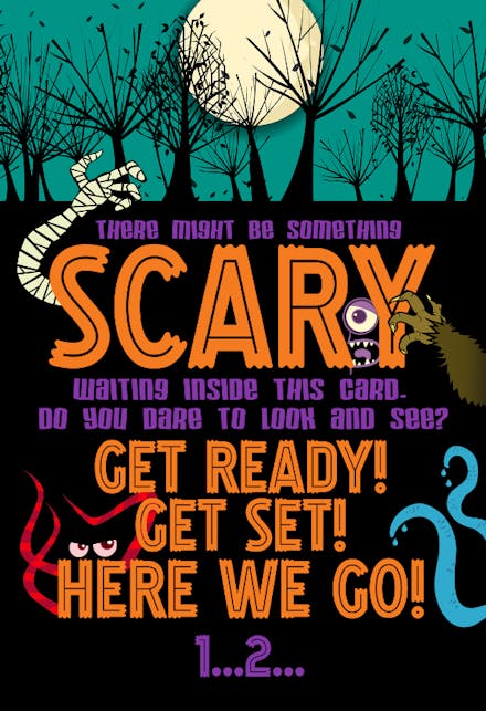 Inside Scare - Halloween Card