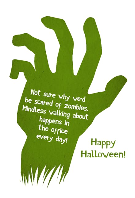 Lending a Hand - Halloween Card