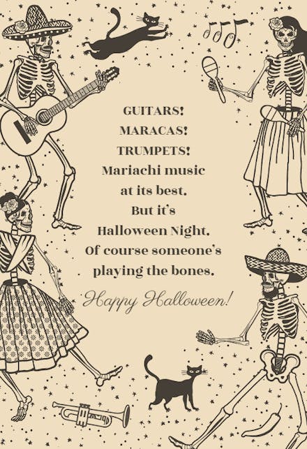 Maraca Merriment - Halloween Card