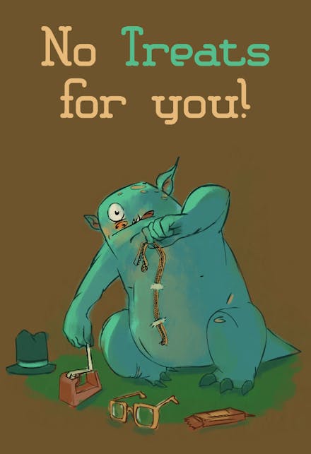 No Treats for You - Halloween Card