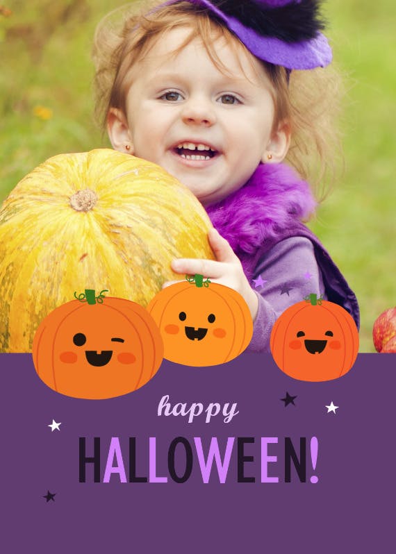 Pumpkin patch kid - halloween card