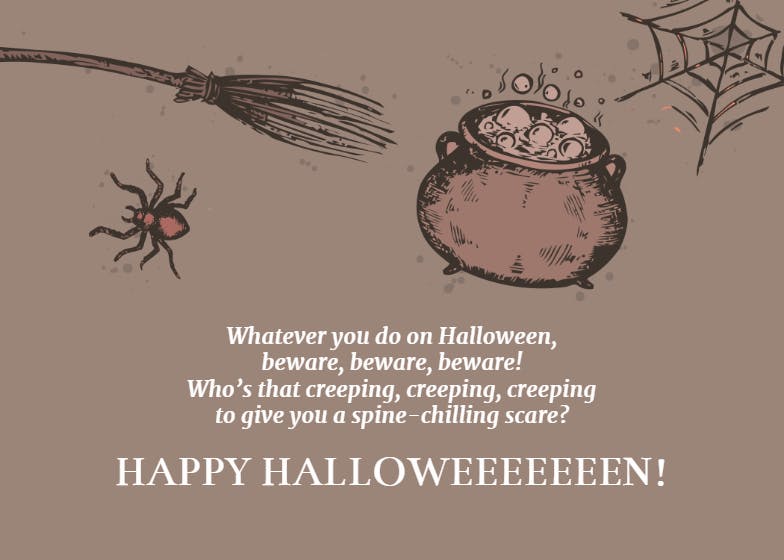 Scary stuff - halloween card