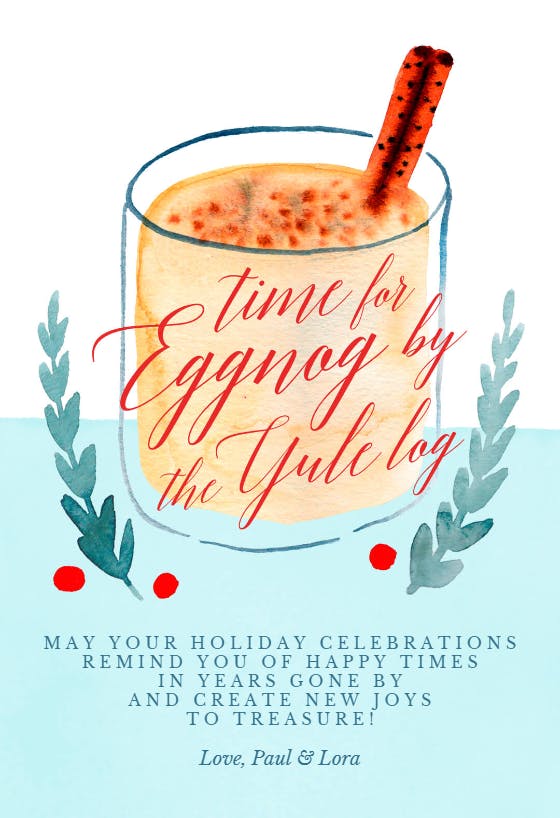 Seasonal sips - holidays card