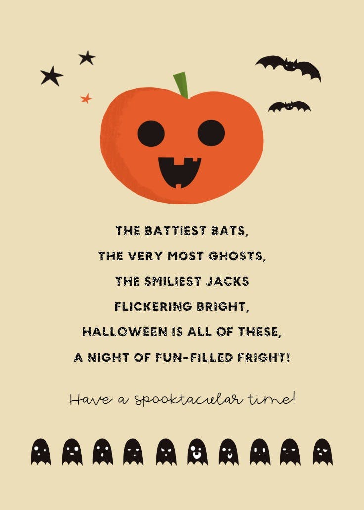 Spooktacular - halloween card