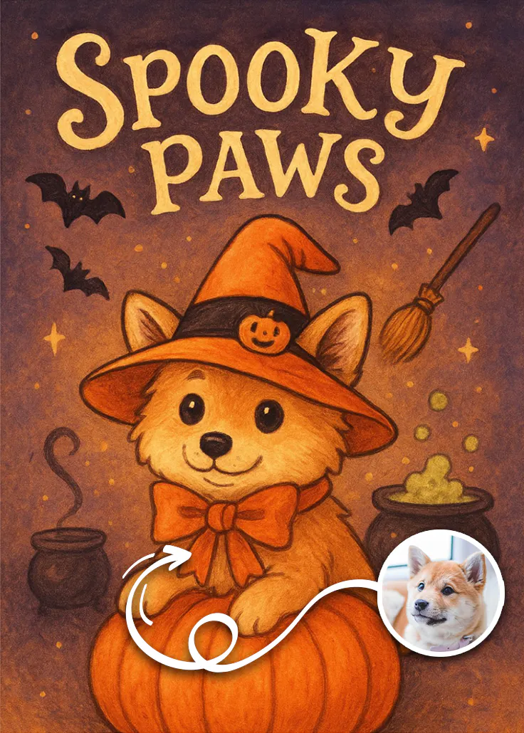 Spooky paws - हैलोवीन कार्ड