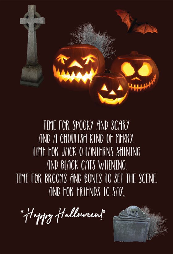 Spooky time -  tarjeta de halloween