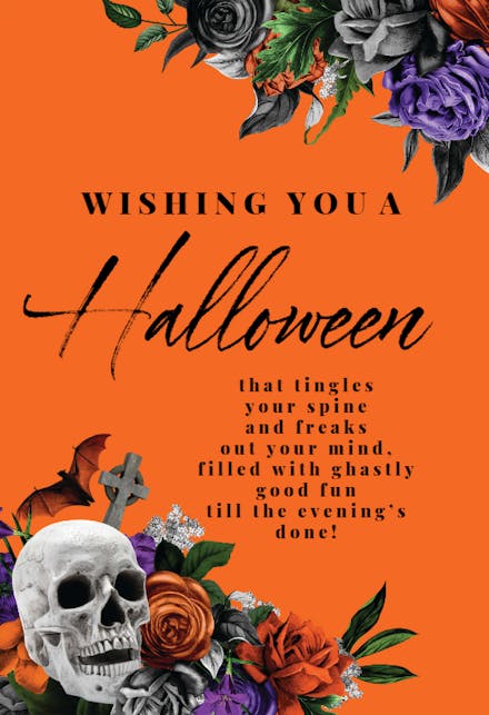 Trending Orange - Halloween Card