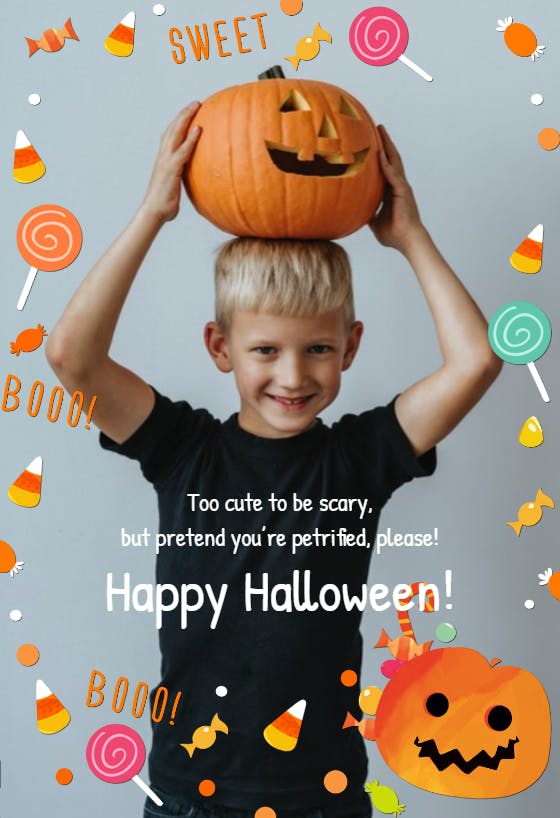 Trick or pic - holidays card