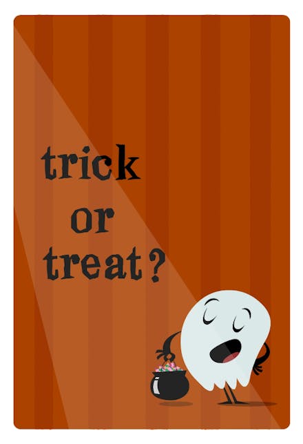 Trick Or Treat - Halloween Card