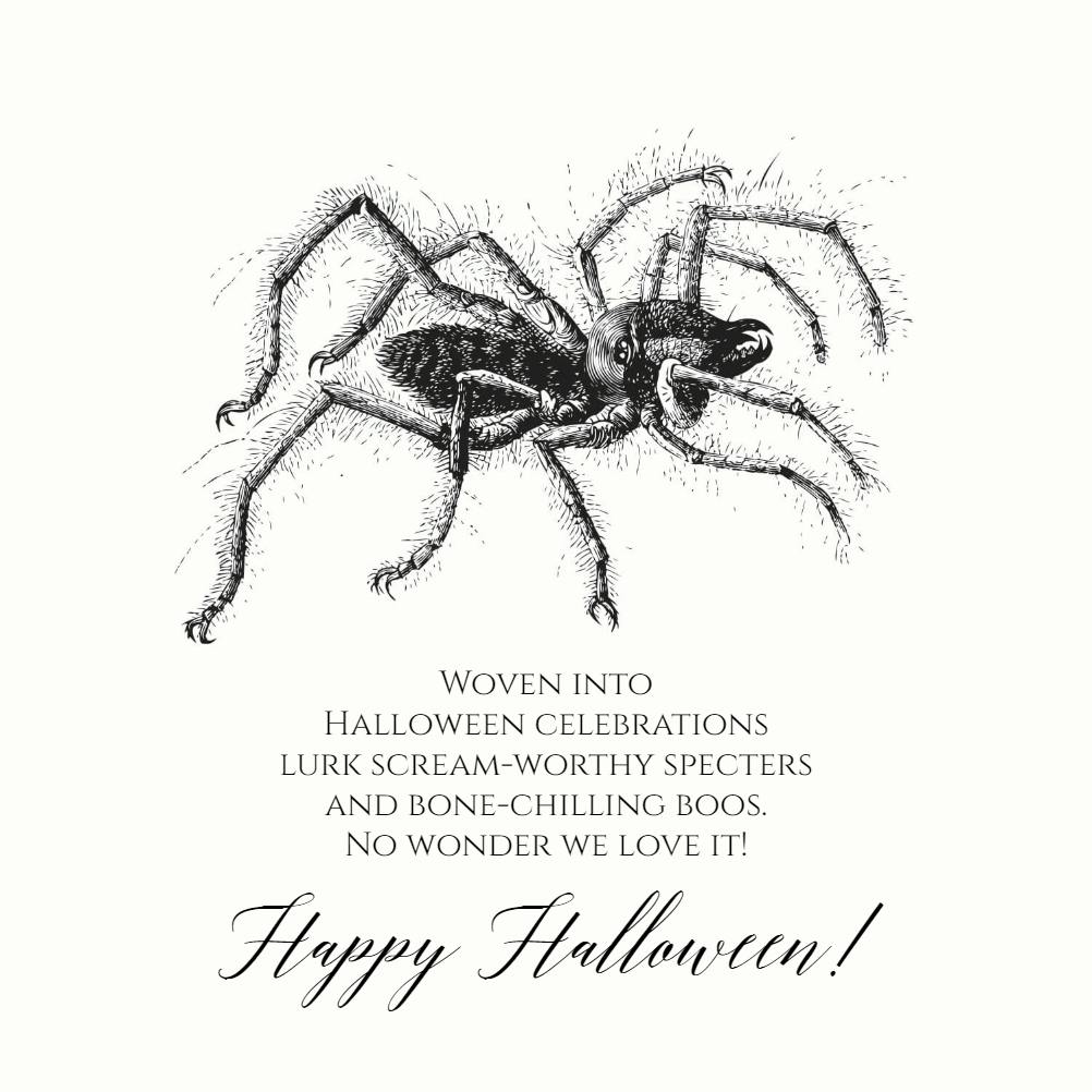 Webmaster - halloween card